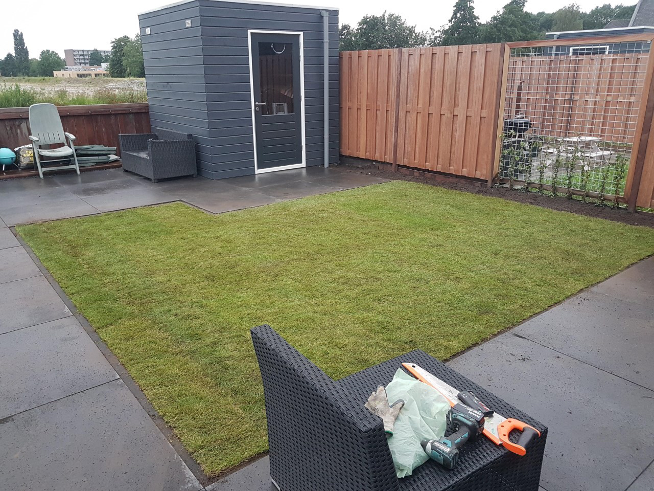 Foto 9: Eindresultaat 1 met graszoden