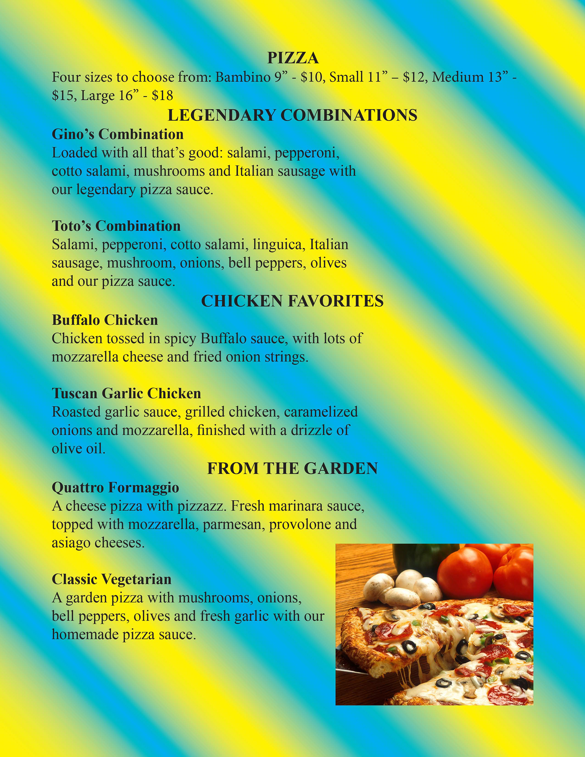 Menu Page 2