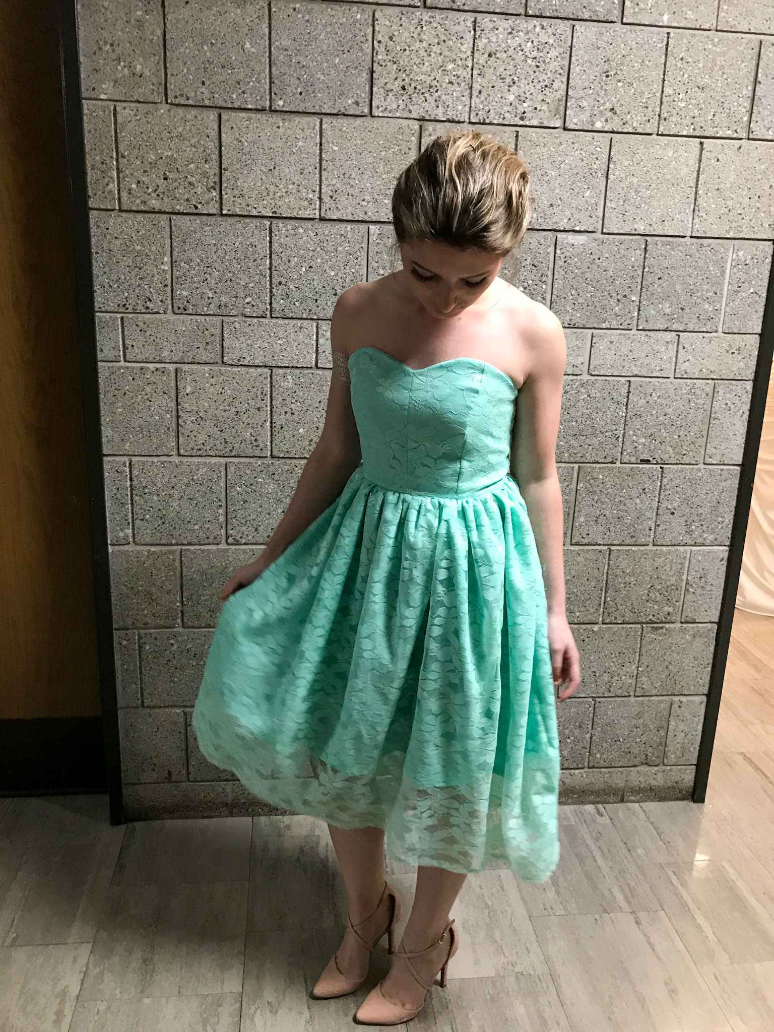Bridesmaid dress for a local Fashion Show