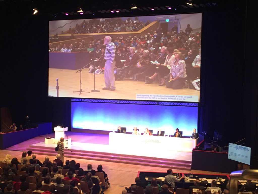 A Delegate Speaking
