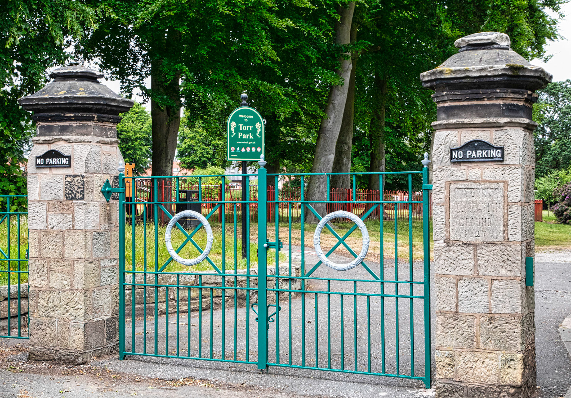 Entrance to Torr Recreation Ground (1927)