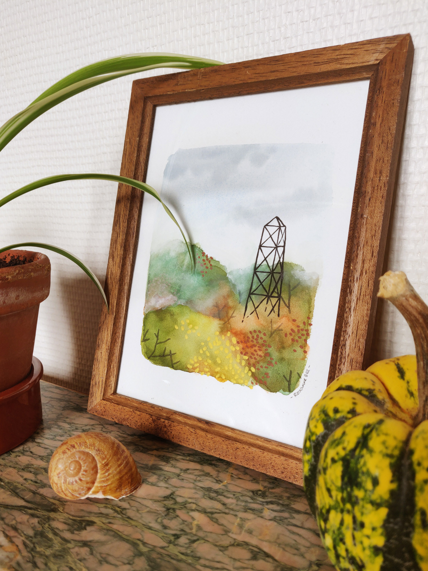 Brume d'automne et petites bêtes qui boudent (série de peintures, 2018)