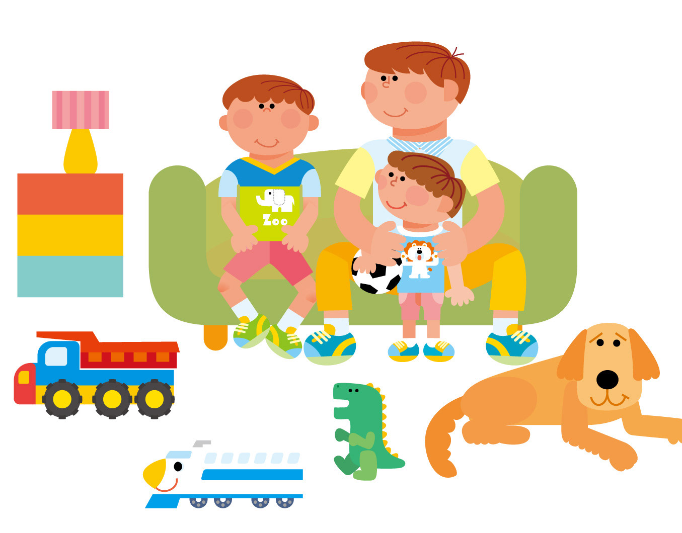 イケベヨシアキ イラストポートフォリオ 子ども向け 家族 動物 絵本 教材 イケベヨシアキ イラストポートフォリオ 子ども向け 家族 動物 絵本 教材