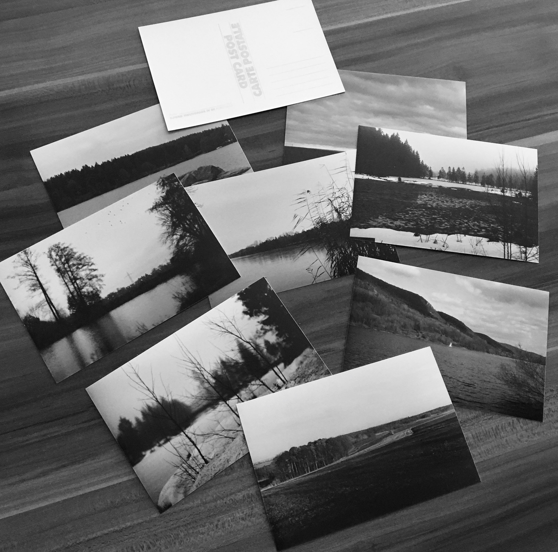 handmade silver gelatin postcards