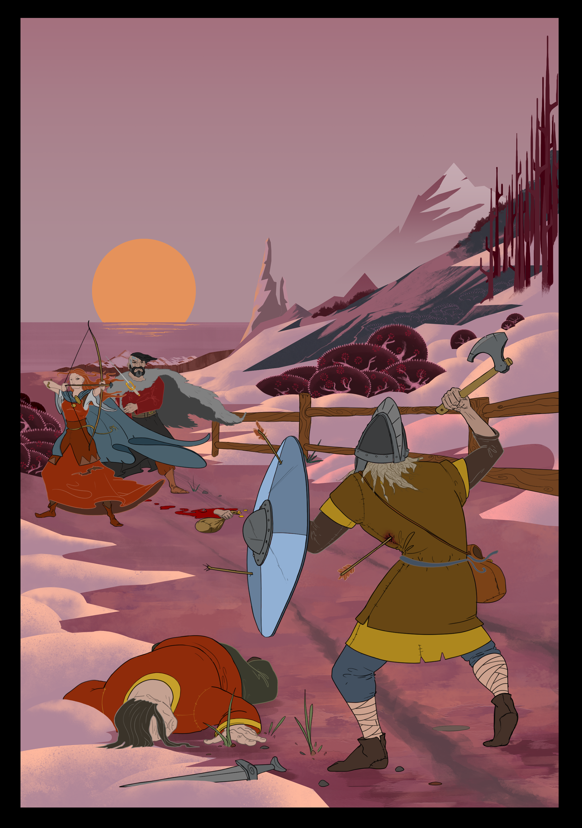Banner Saga book cover competition entry.