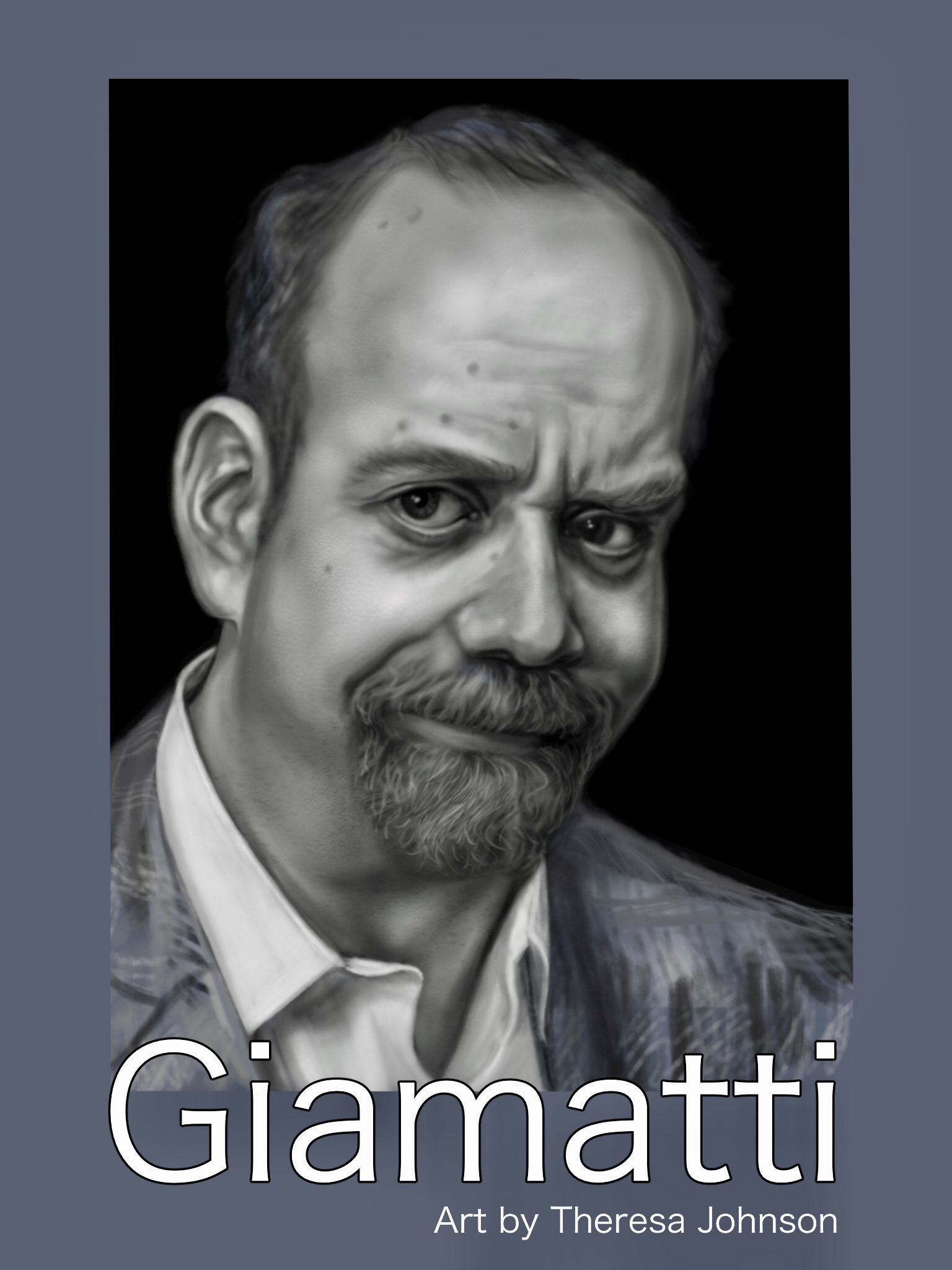Caricature portrait of Paul Giamatti