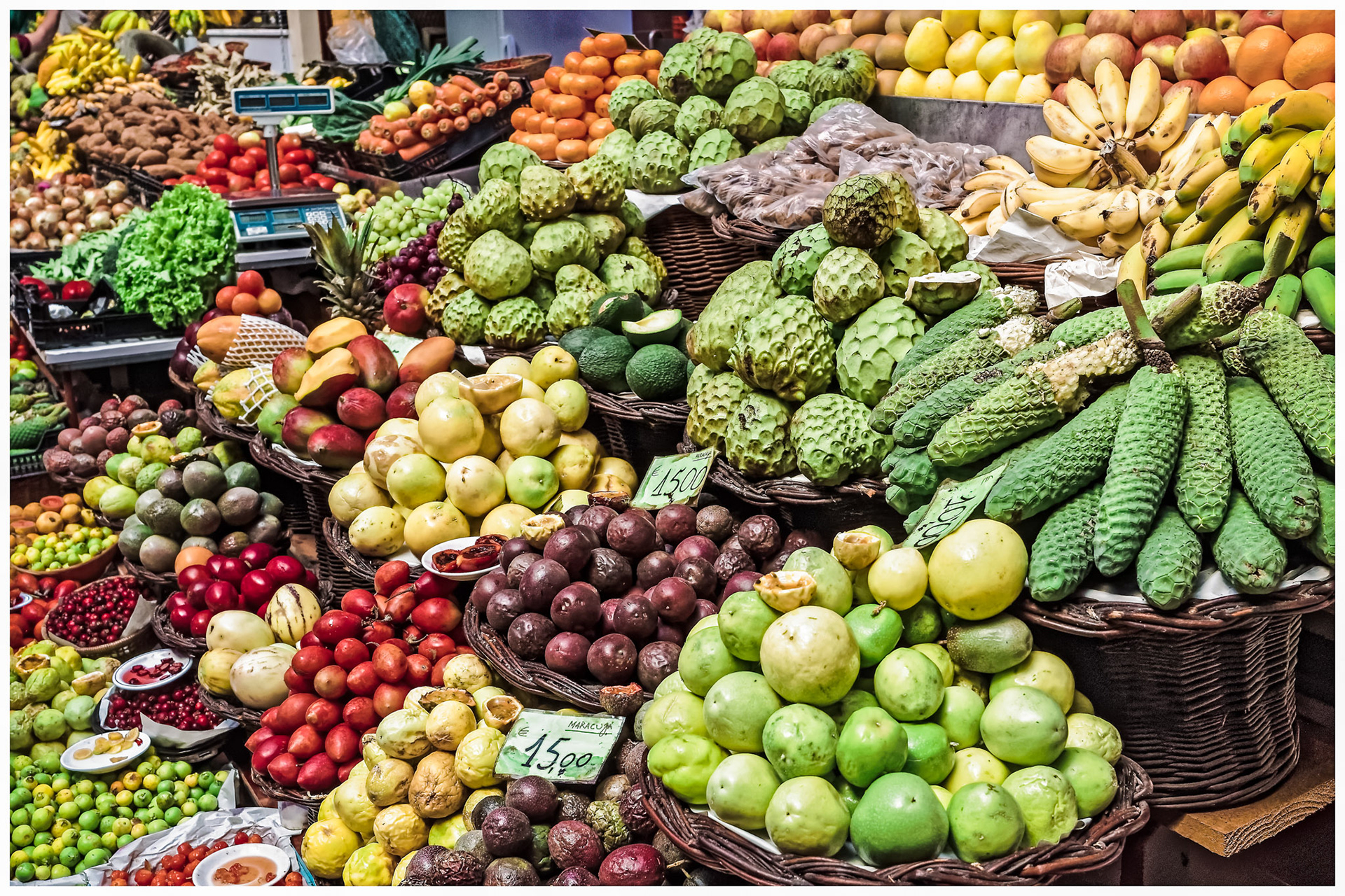 Anona - Philodendronfrucht - Maracuja-Tomate - Mango