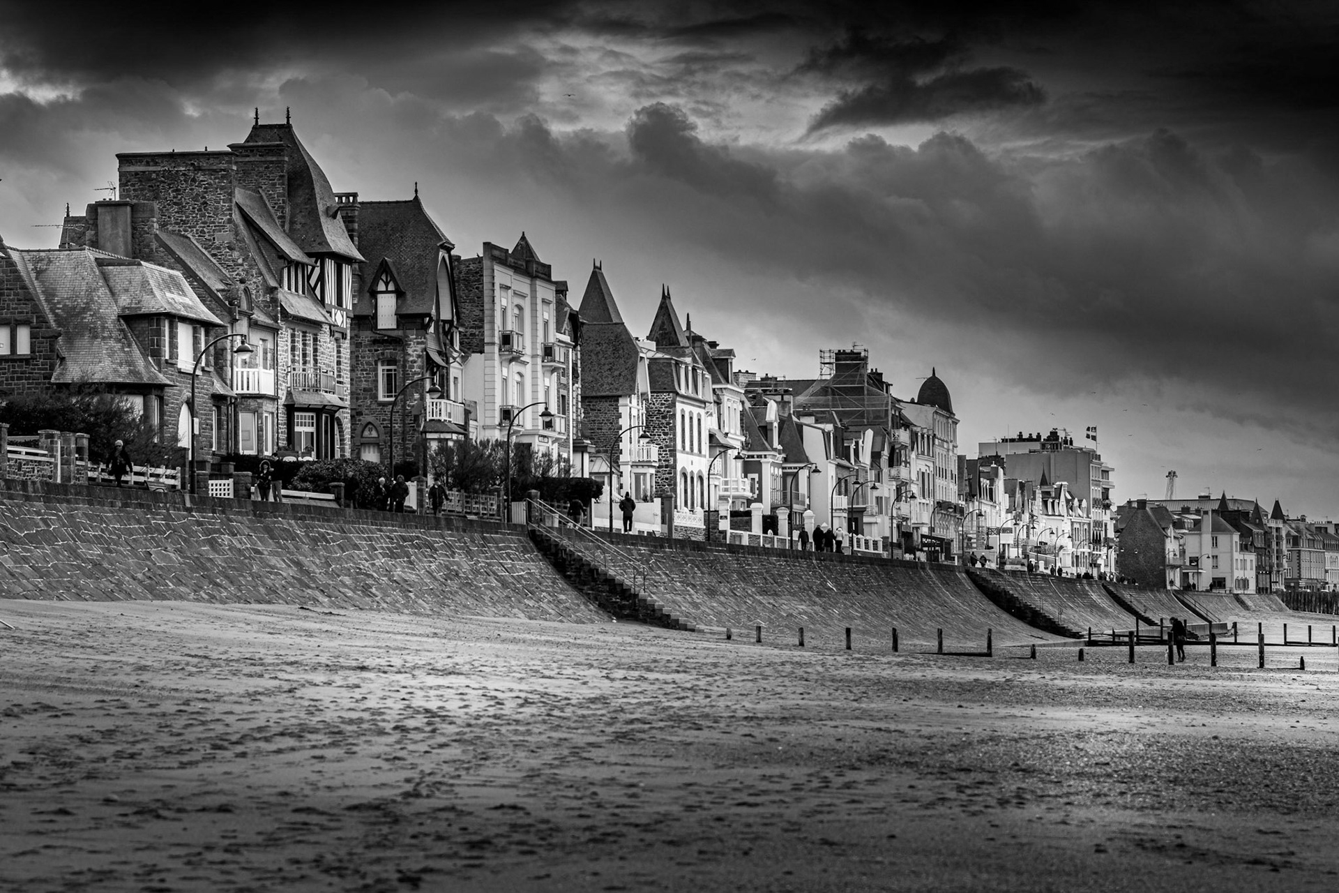 Grand plage du Sillon à Saint Malo