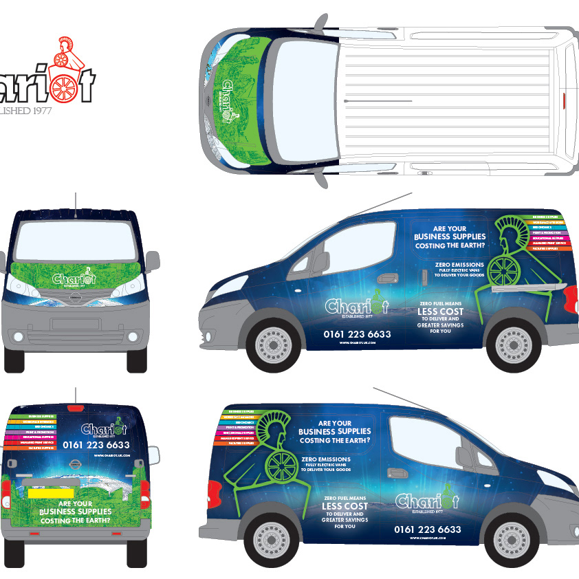 David Higgs Chariot Office Supplies Van Livery