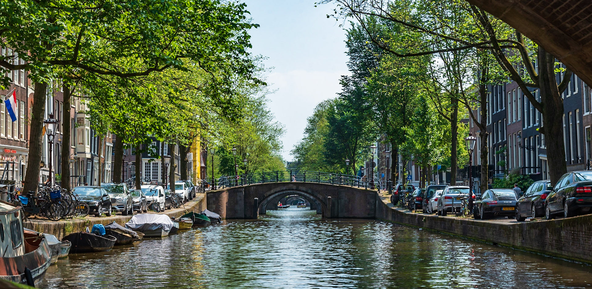 Something like 7 bridges in the row on this stretch of canal