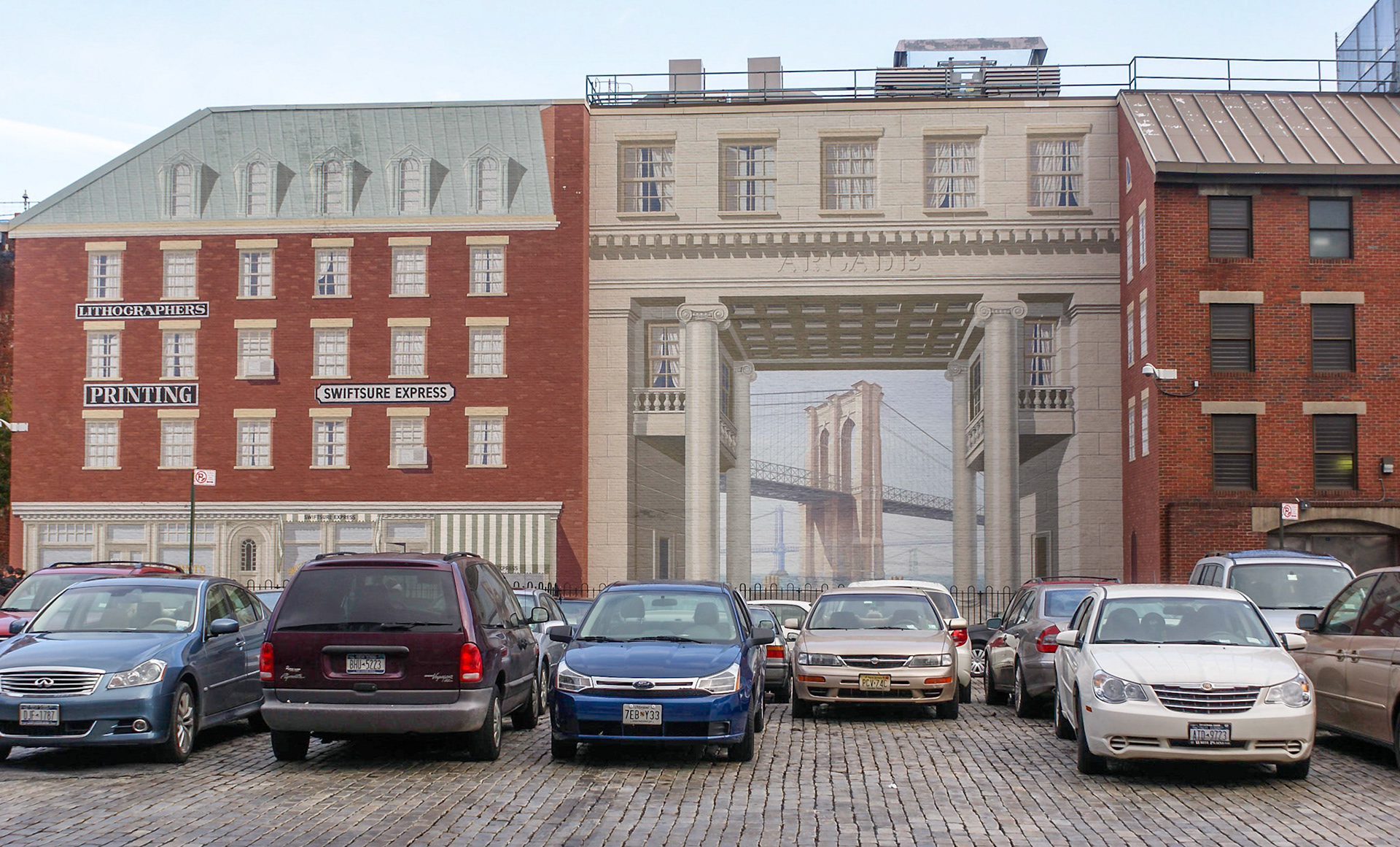 Building artwork, lower east side Manhattan