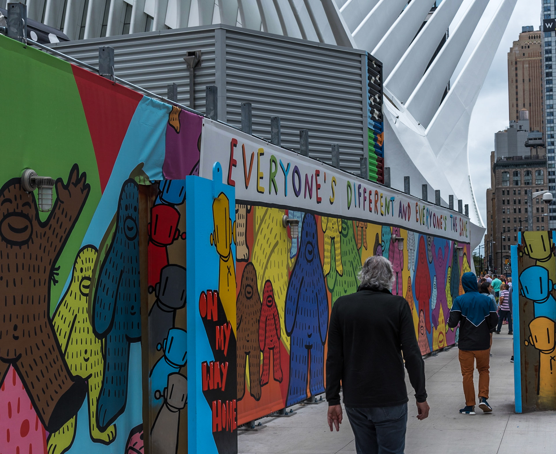 Wall Mural, approaching 9/11 Memorial