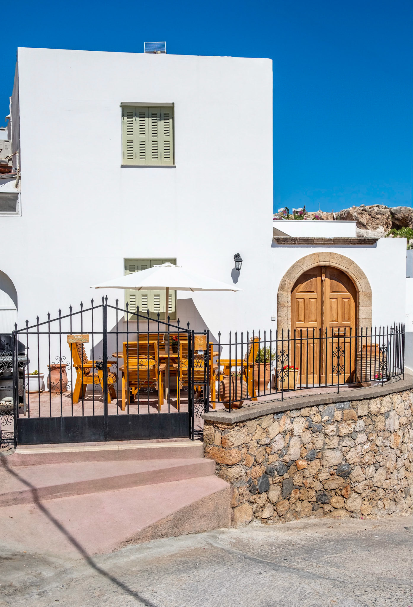 White House. Lindos town, Rhodes