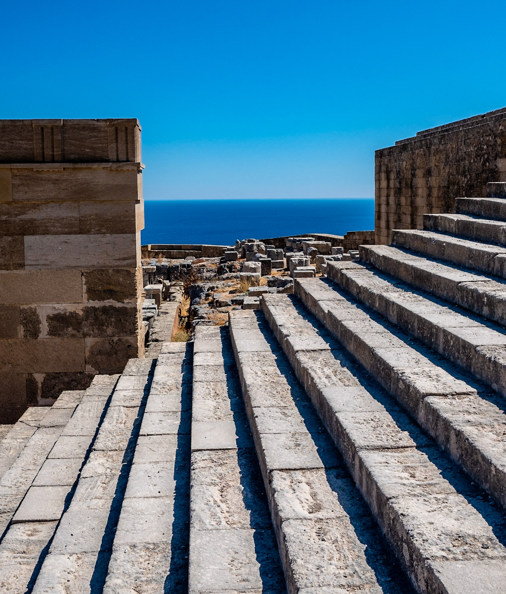 Steps with a view, Acropolis, Lindos