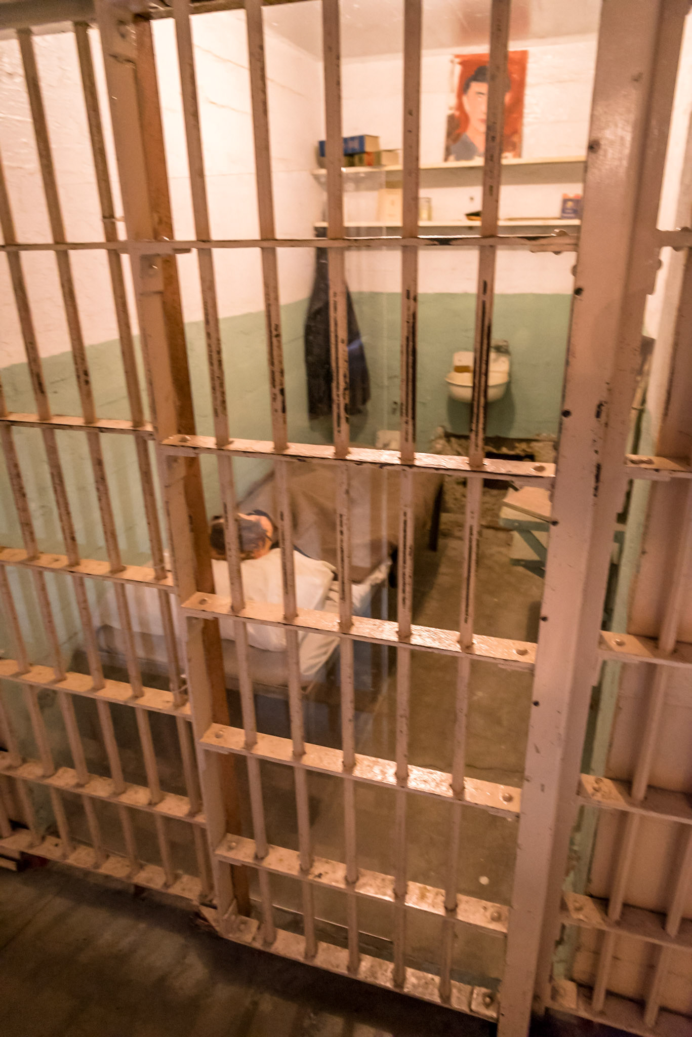 Typical prison cell at Alcatraz
