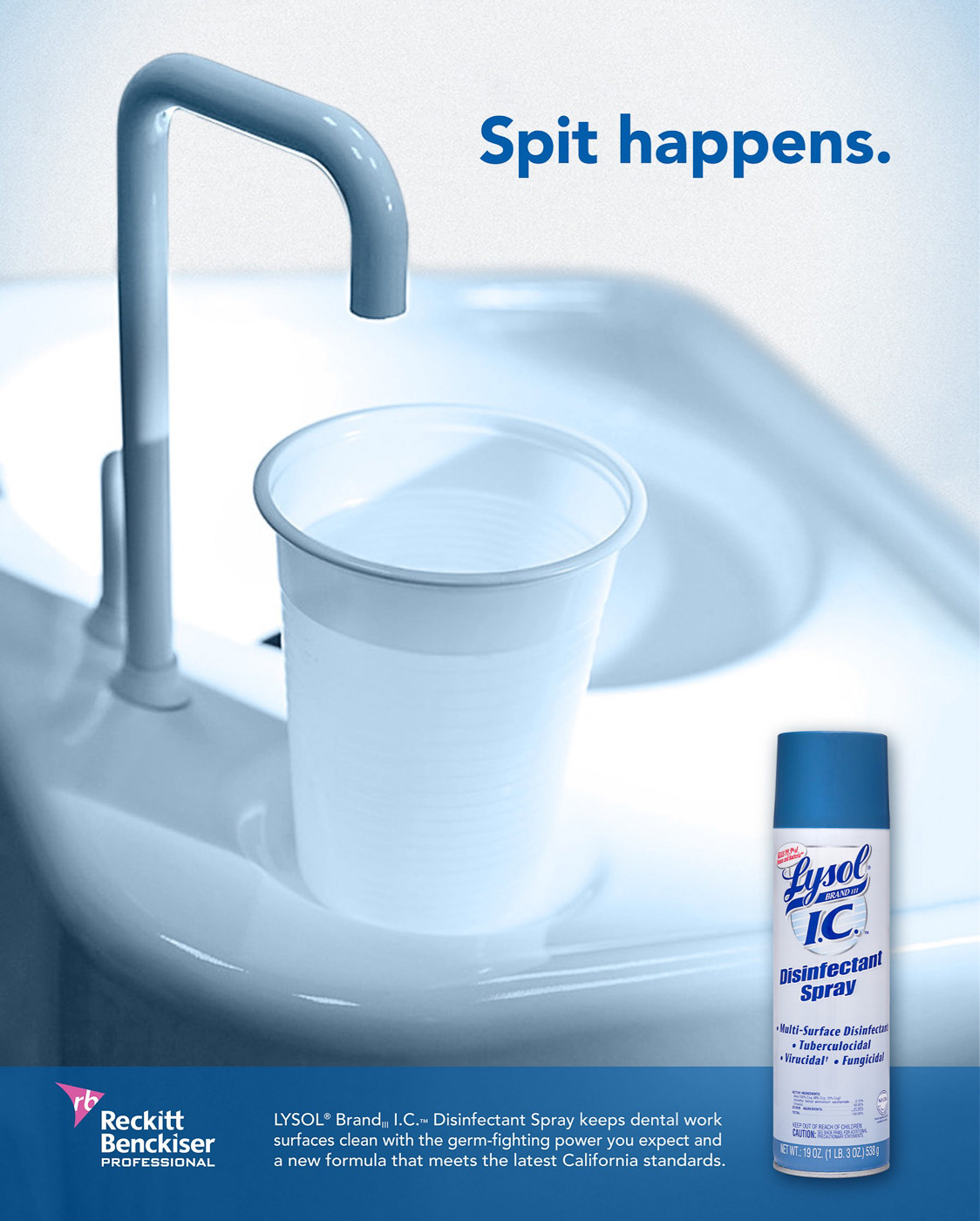 Lysol ad for dental trade