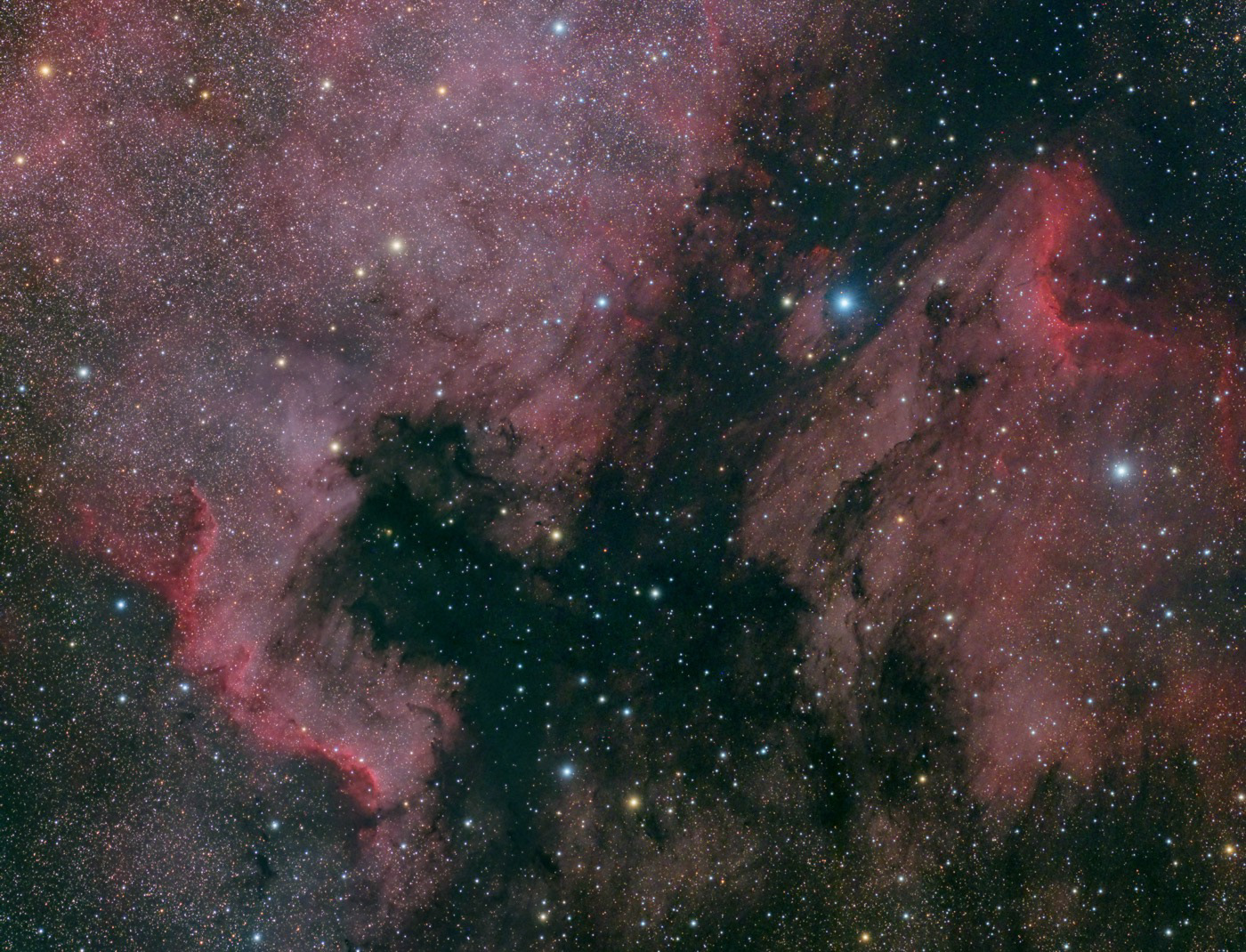 North America Nebula and Pelican Nebula