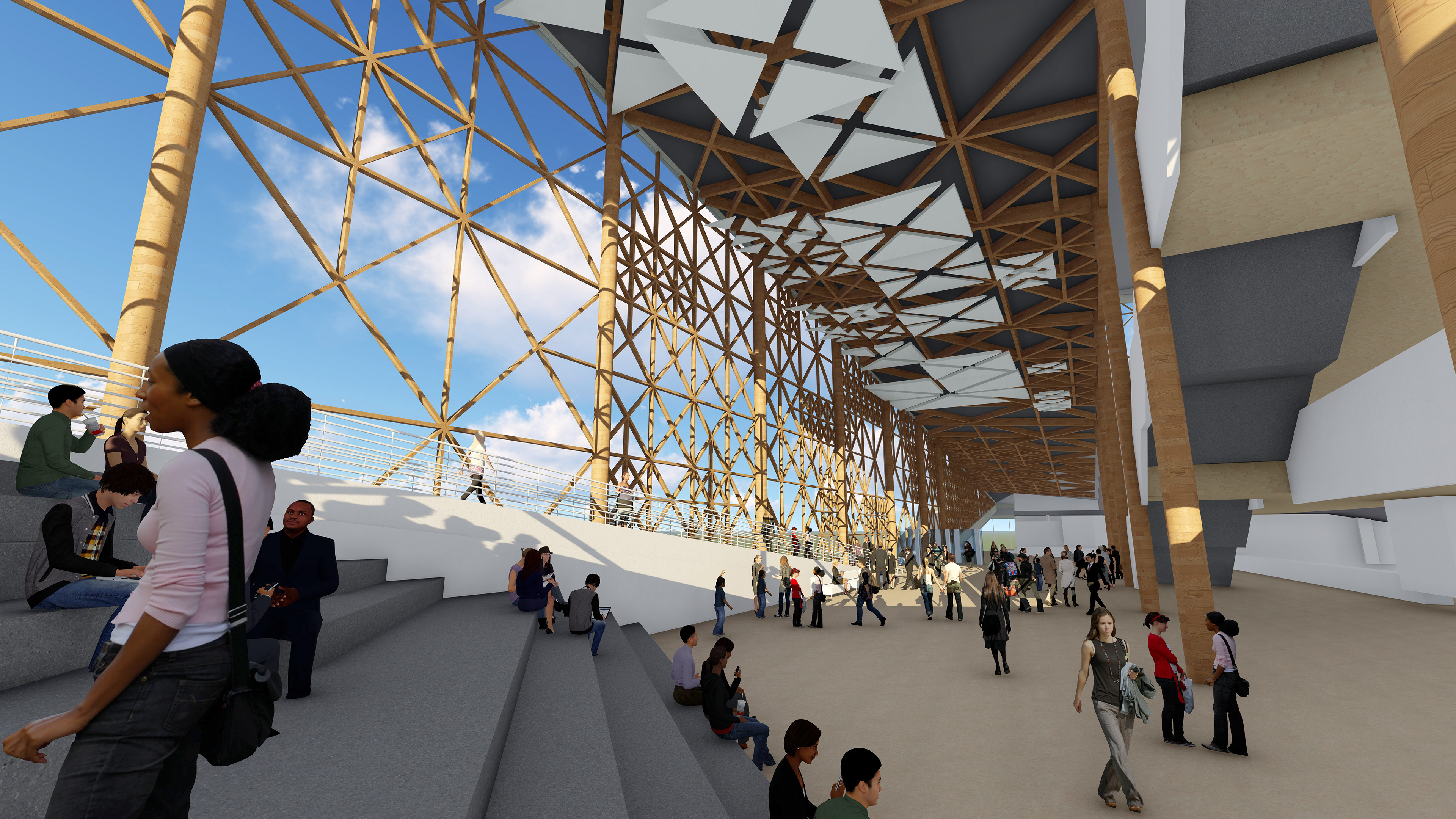 National Concert Hall Main foyer bleachers