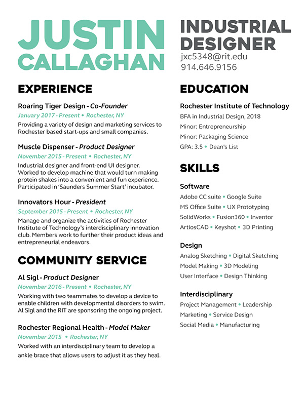 Justin Callaghan - Resume