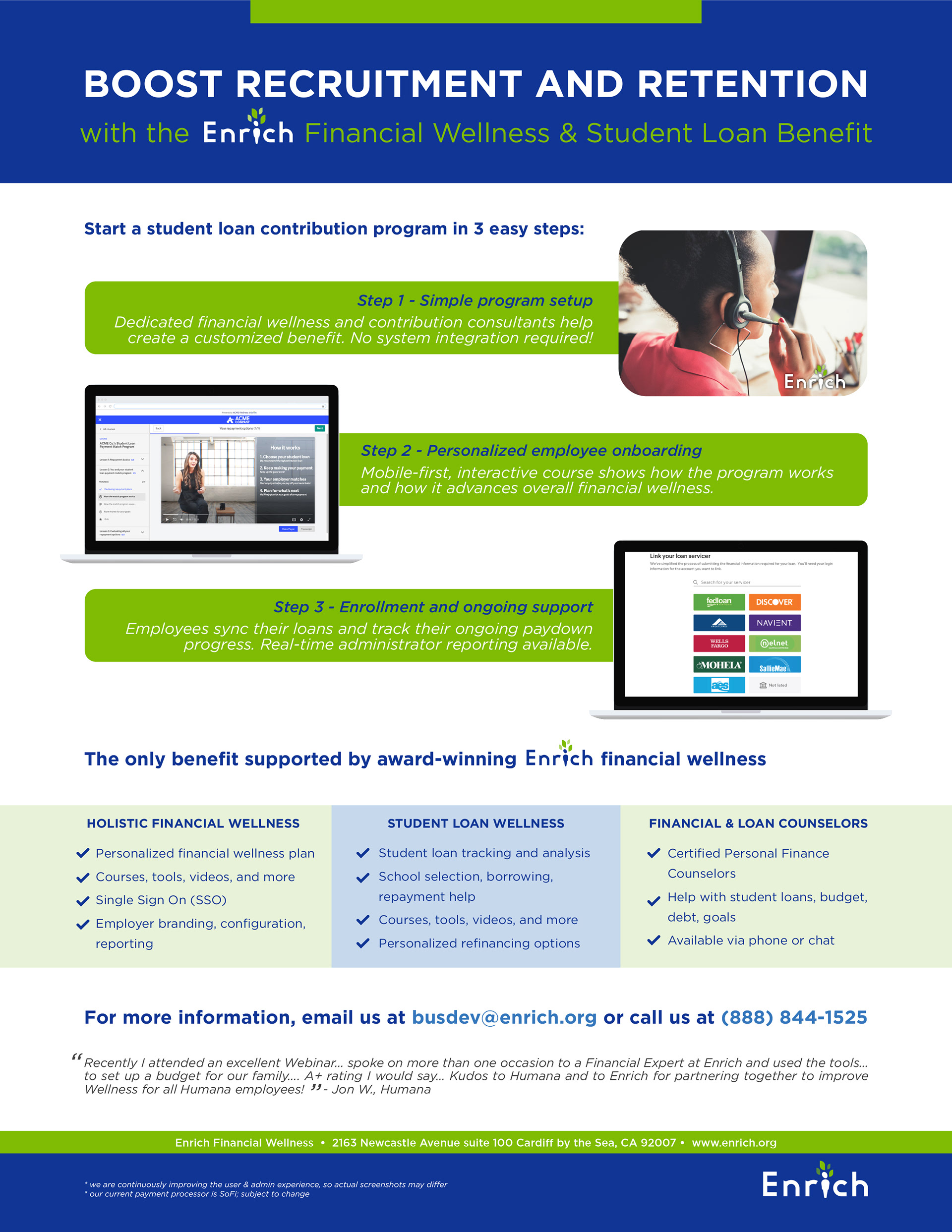 Heather Hopkins Design - Enrich Financial Wellness Flyers