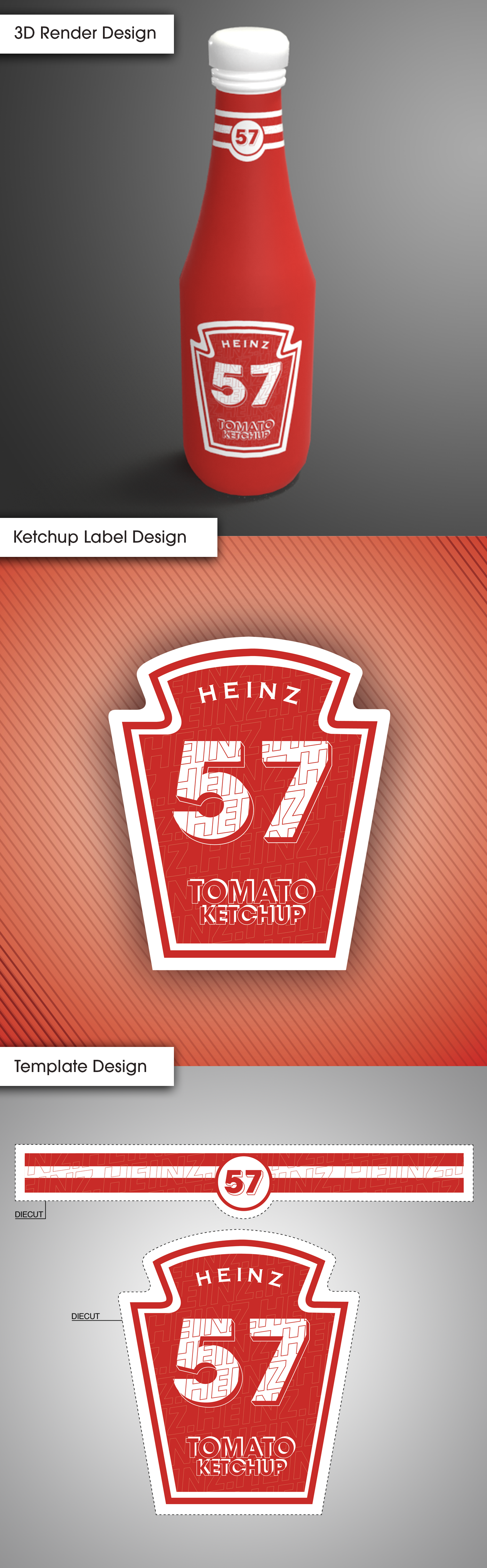 Caitlin Hachman Designs - Heinz Ketchup Advertisement  Brand Design Intended For Heinz Label Template