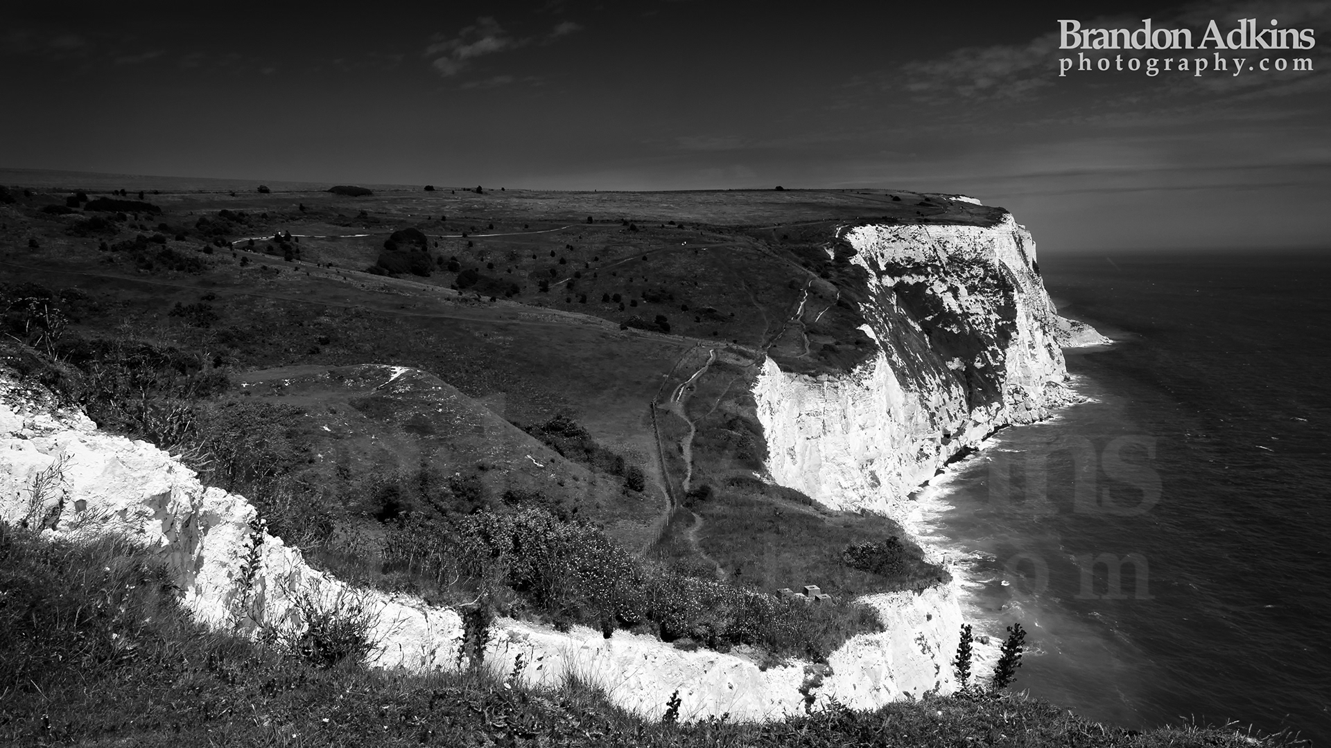 Fine art photograph of the white cliffs of dover, England