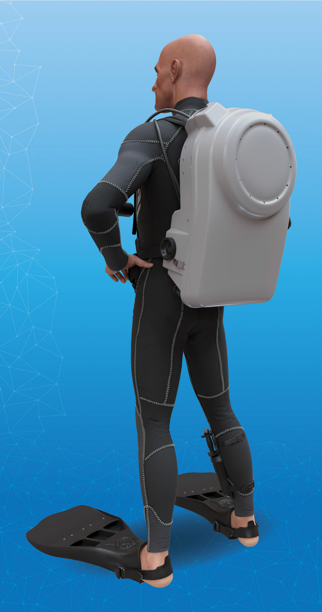 3D VR Avatar – Back View 