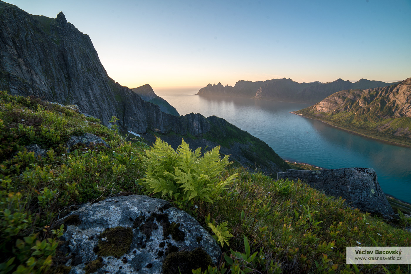 Гора Senja Норвегия