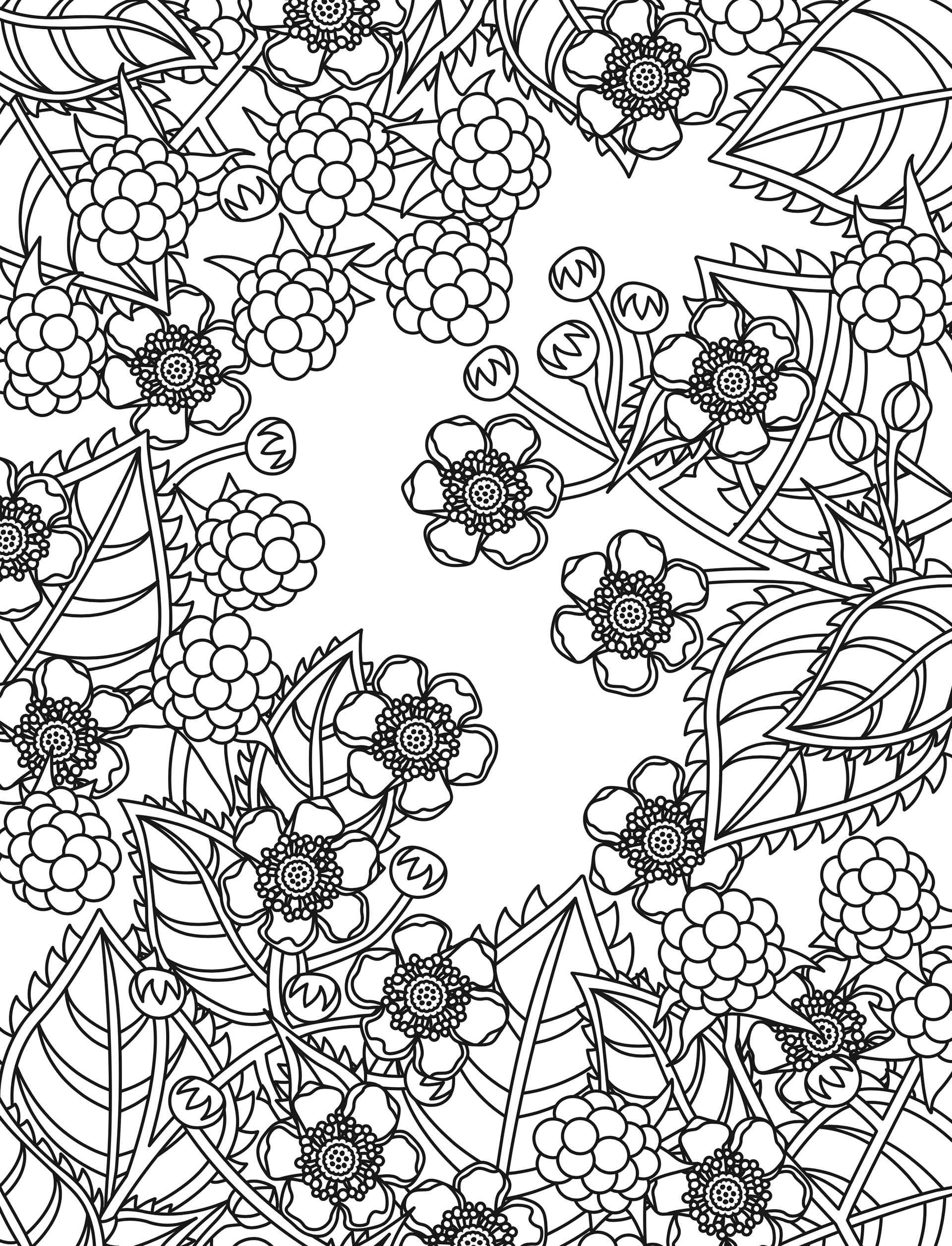 Page illustration from one of this year’s colouring book commissions.