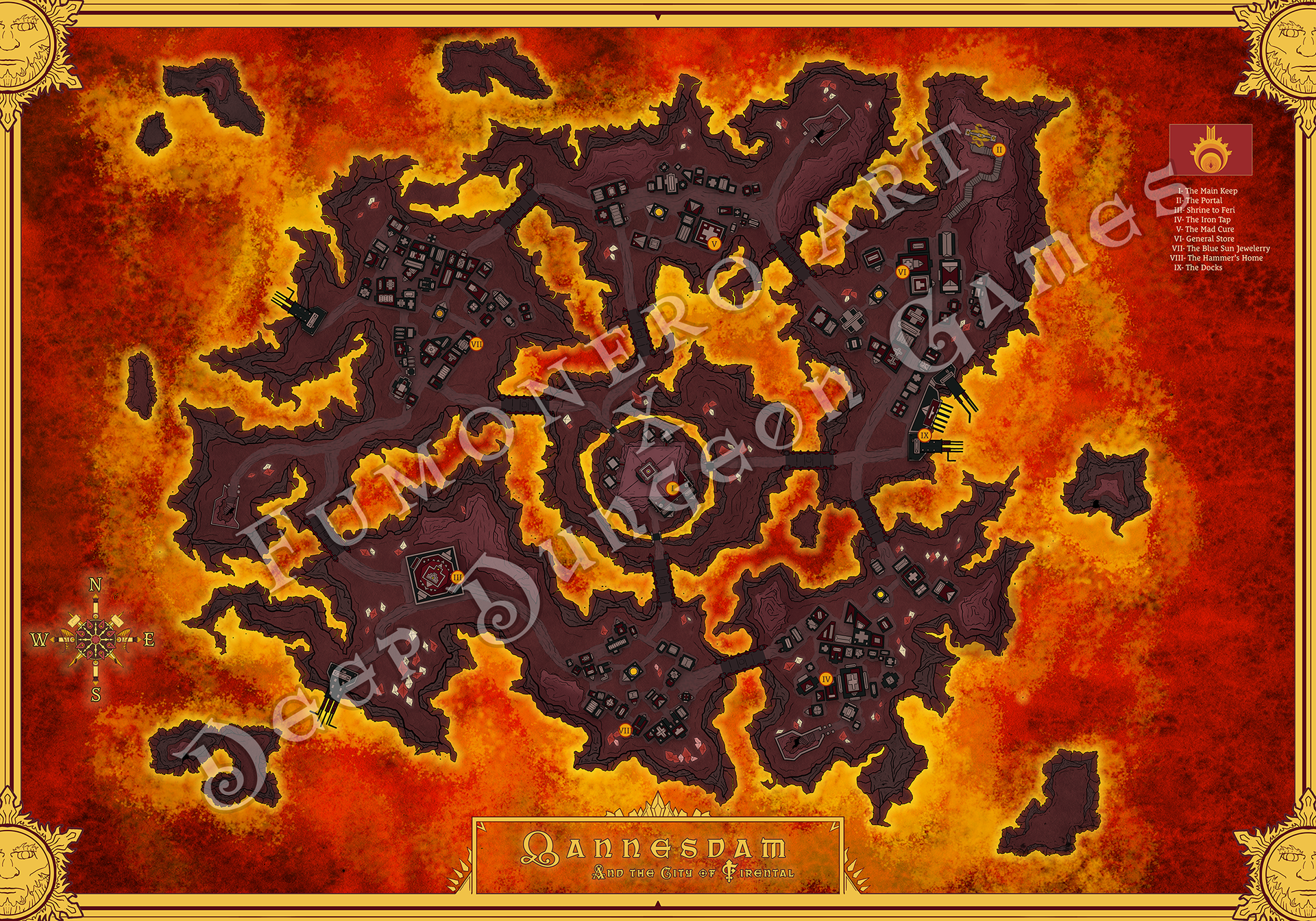 Elemental Plane of Fire/Magma Terrain