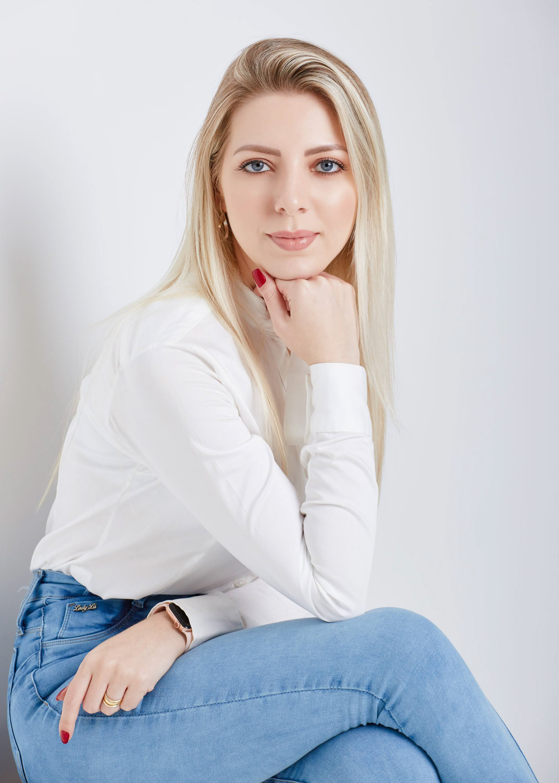 Ensaio fotográfico feminino em estúdio, em Videira/SC