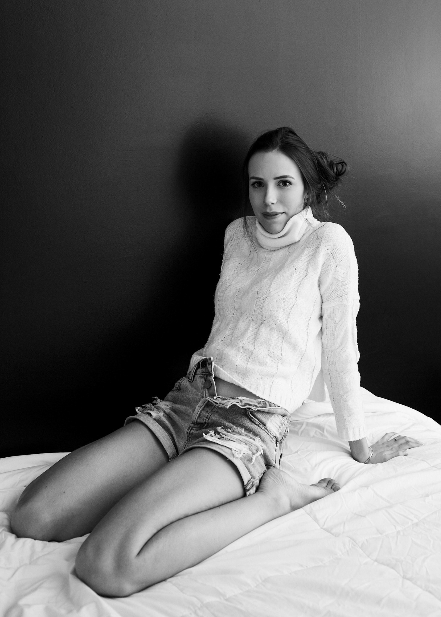 Ensaio fotográfico feminino em casa, em Videira/SC