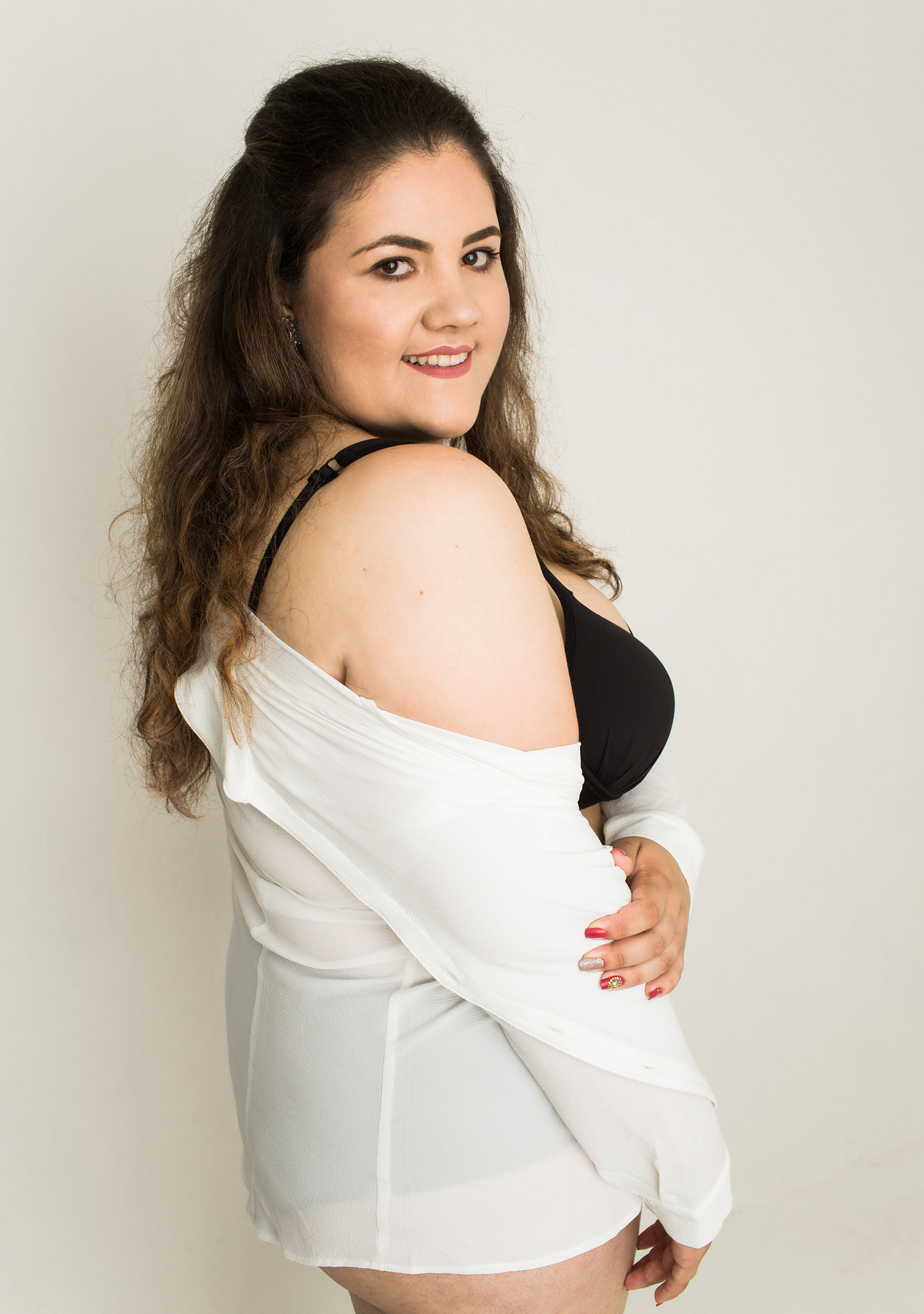Ensaio fotográfico feminino em estúdio em Videira/SC