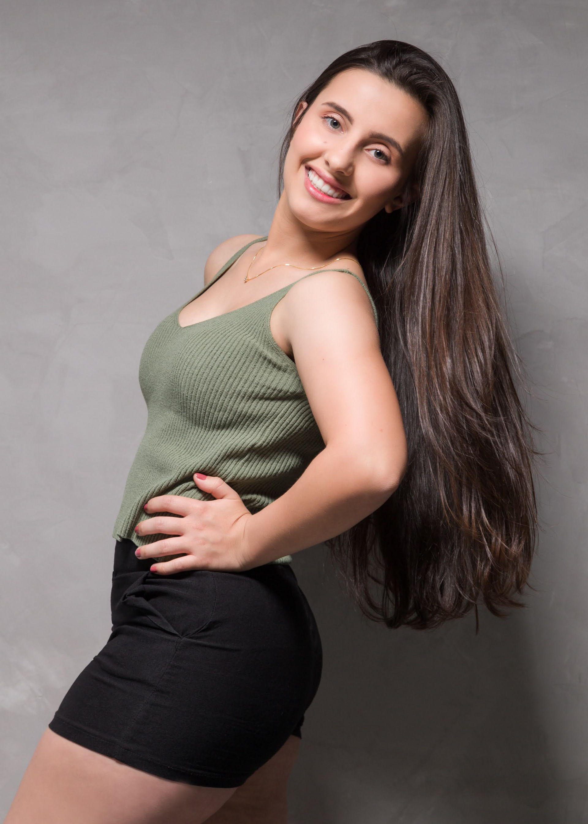 Ensaio feminino em estúdio, em Videira/SC