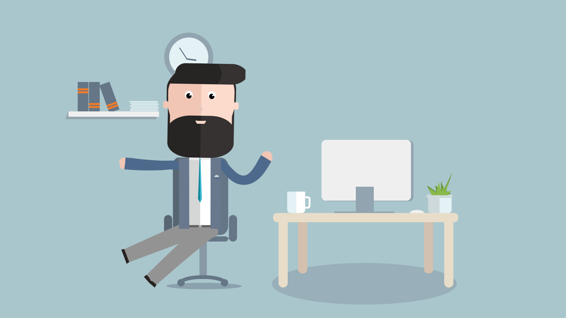 Task Time Gif Yura Fresh - Working time | gif animation