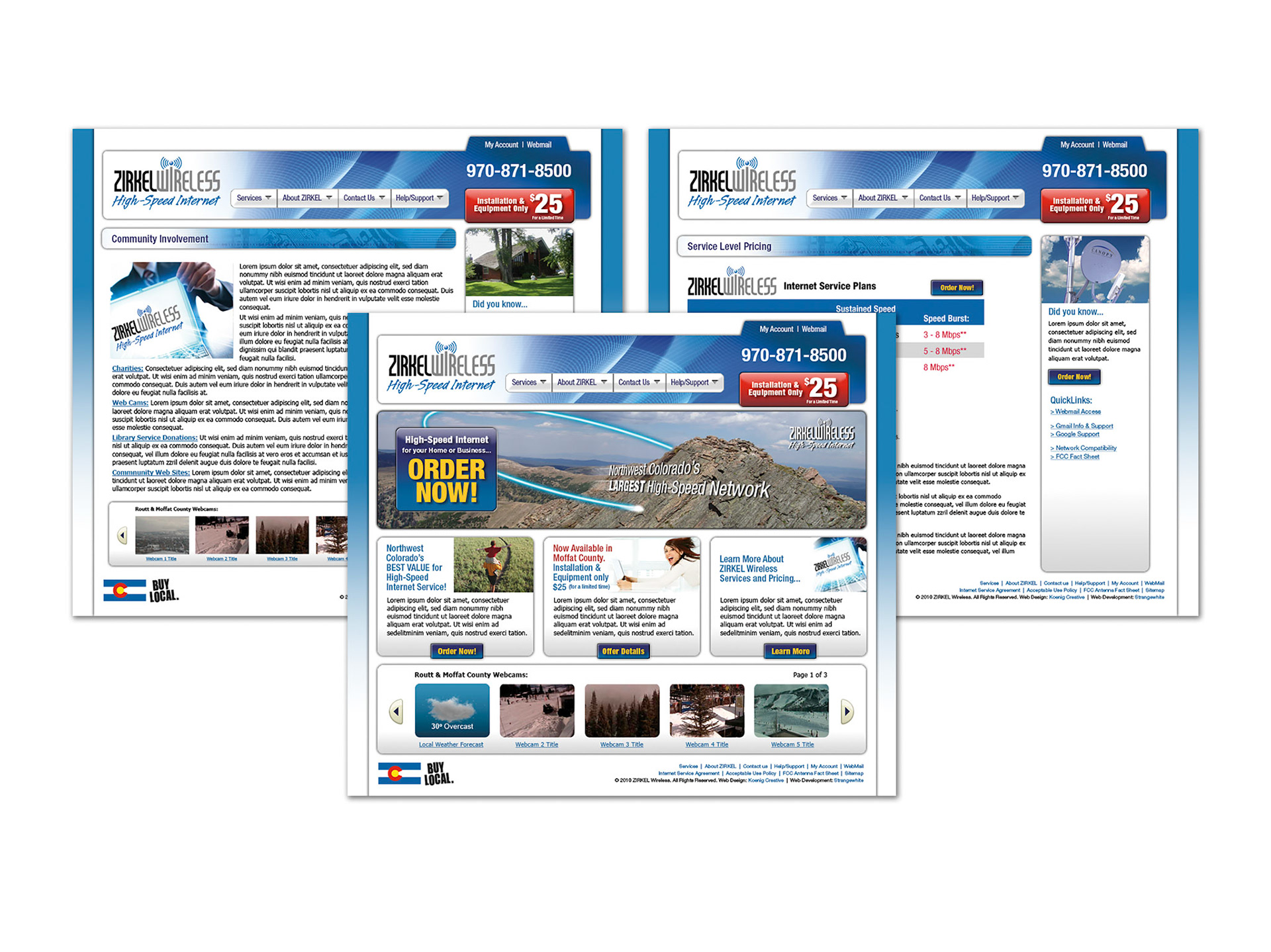 Website for ZIRKEL Wireless
