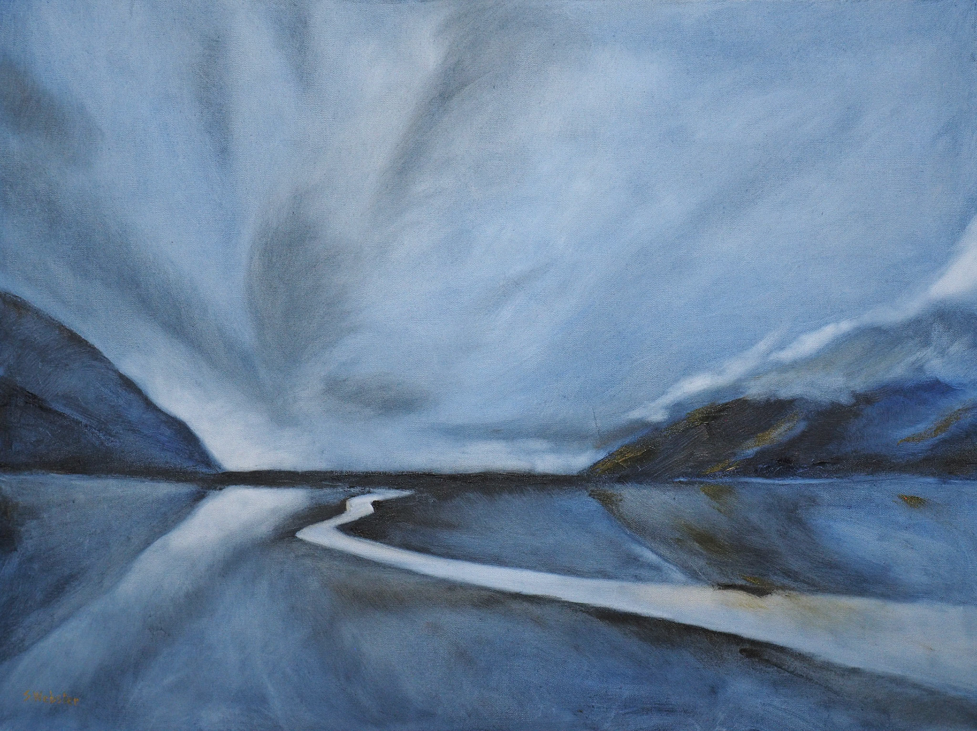 'Evening Inlet'. Oil on Canvas 1015x760mm