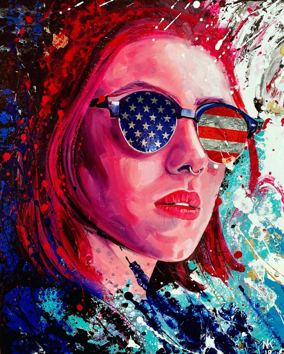 N. Kramskaya, 'Liquid Matter III' 2019 portrait painting
