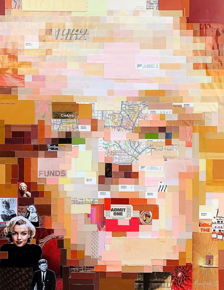 N. Kramskaya, portrait collage