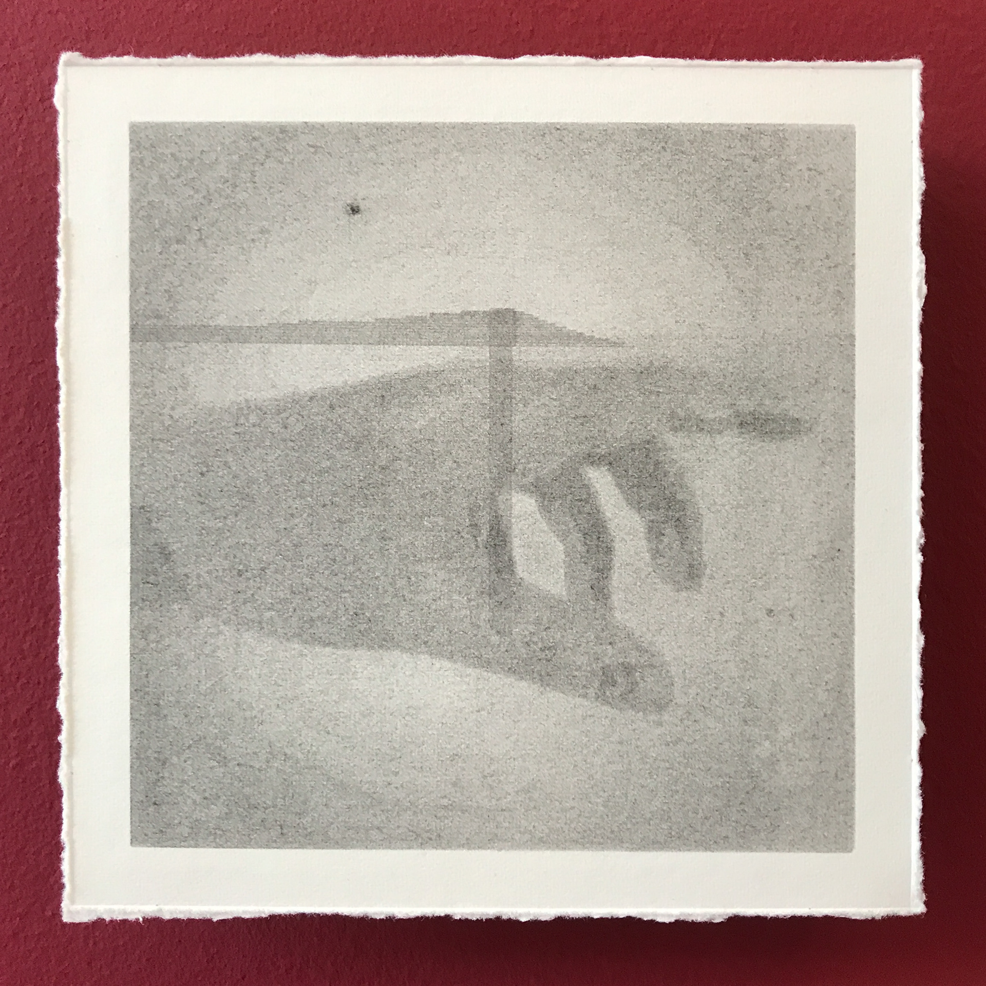 “Maybe We Will Lead to Nothing.”, 2020 Graphite on Fabriano with Beech Ply Mount, 13 x 13 x 2 cm
