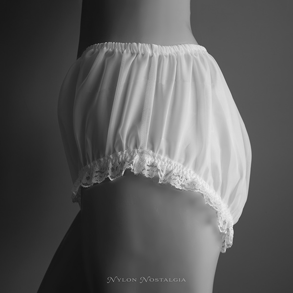 Nylon Nostalgia Frilly Knickers