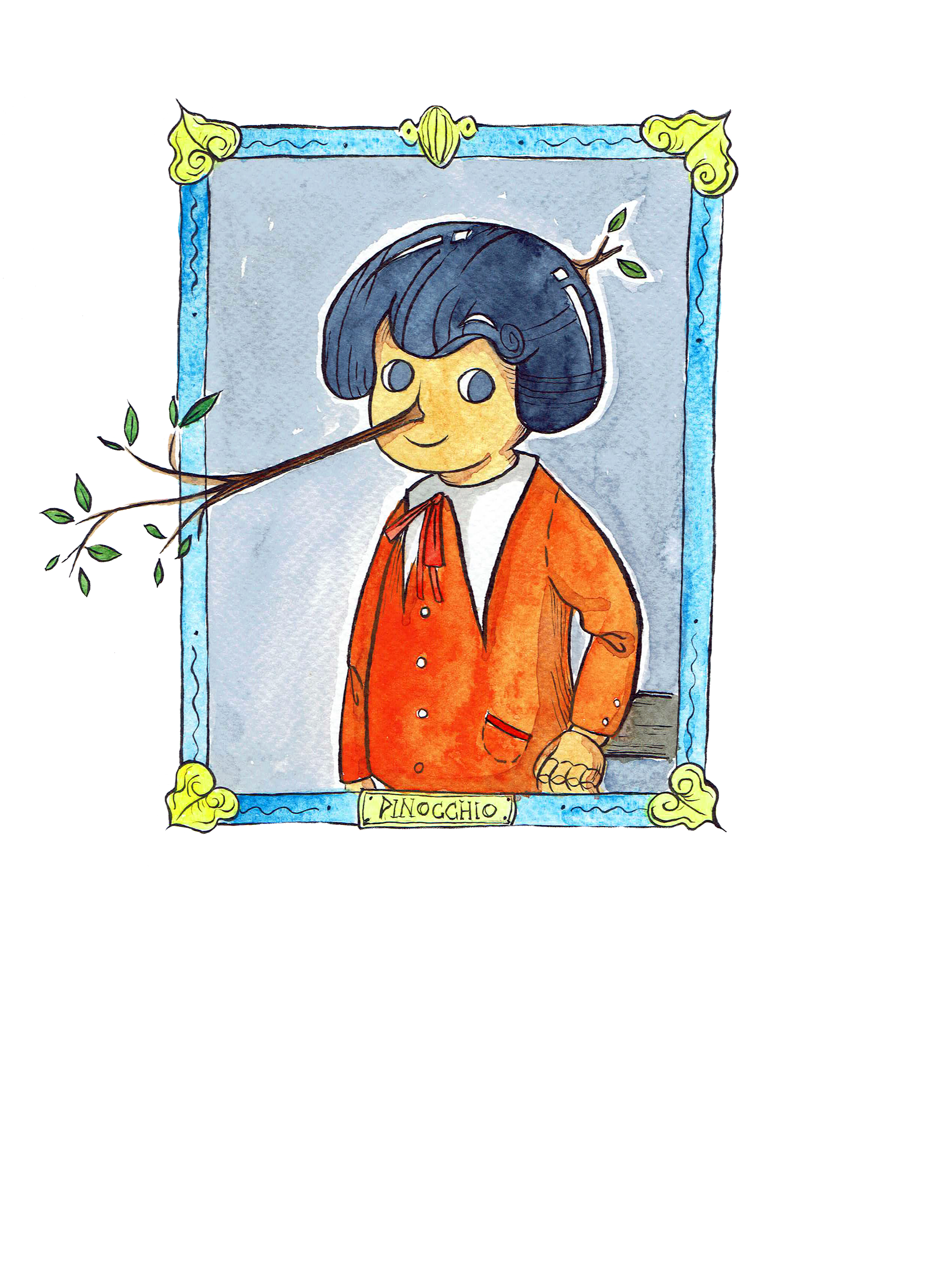 Pinocchio as the original Italian boy.
