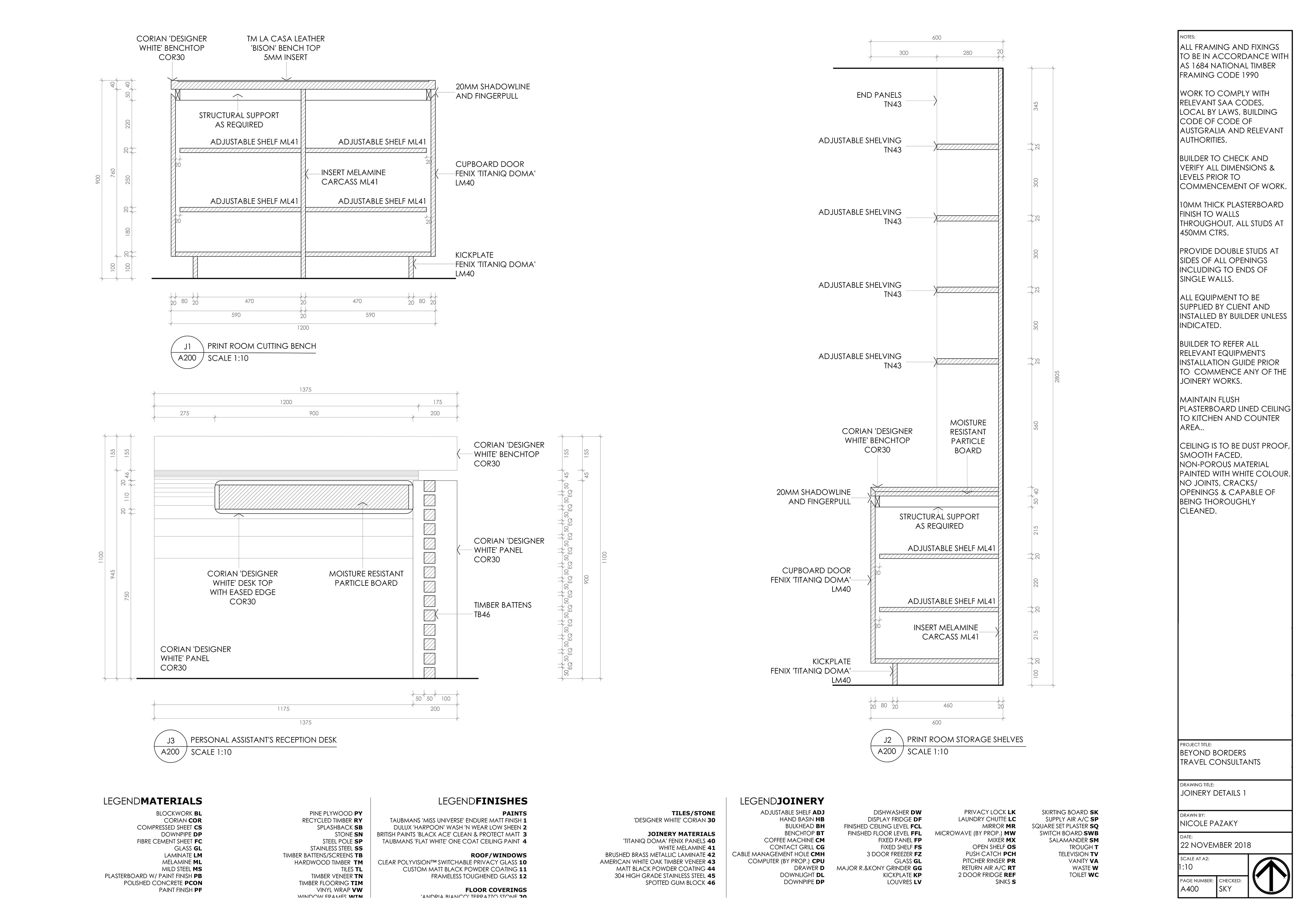 JOINERY DETAILS