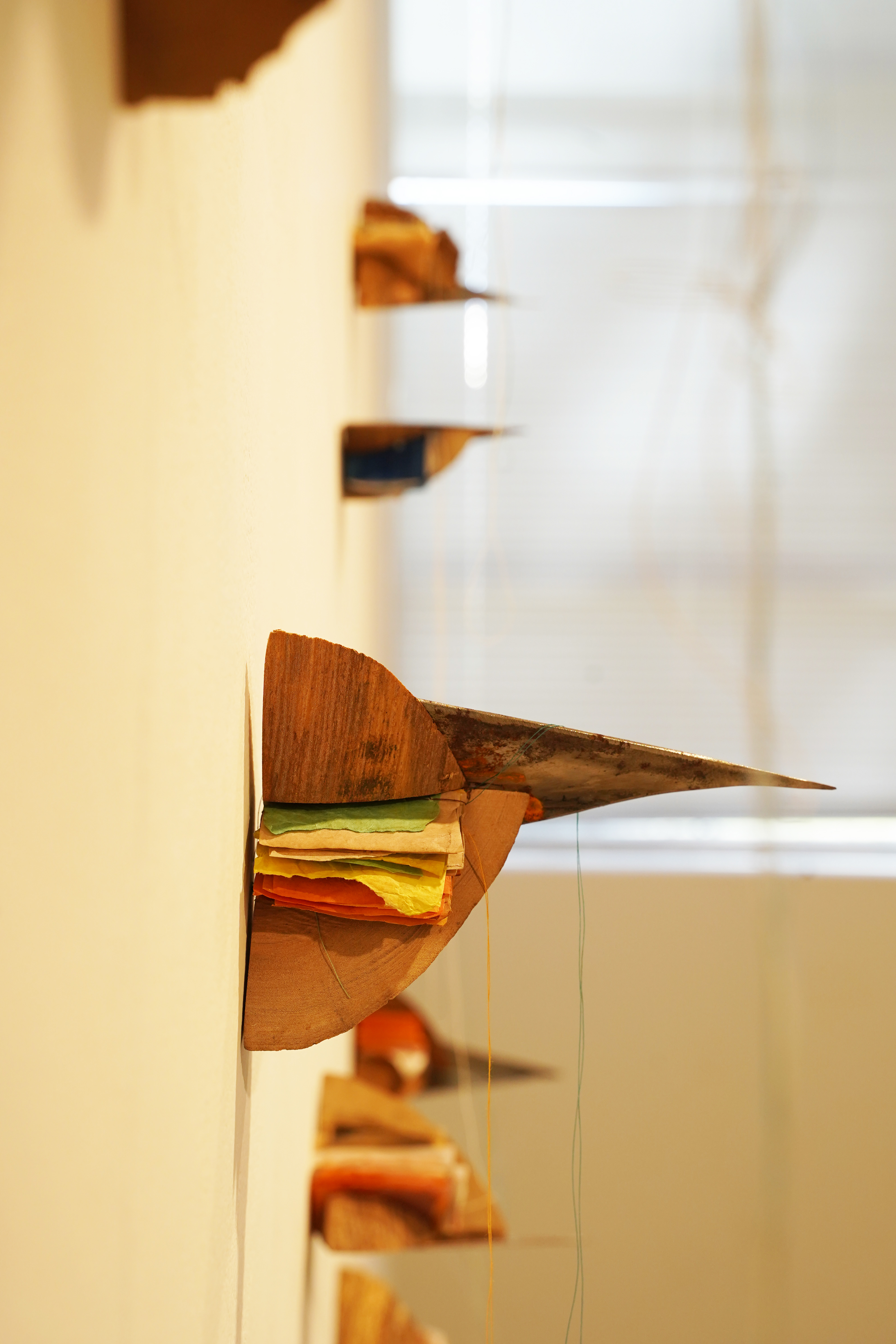 Little Complicated Moments Wood, steel, paper, thread 29