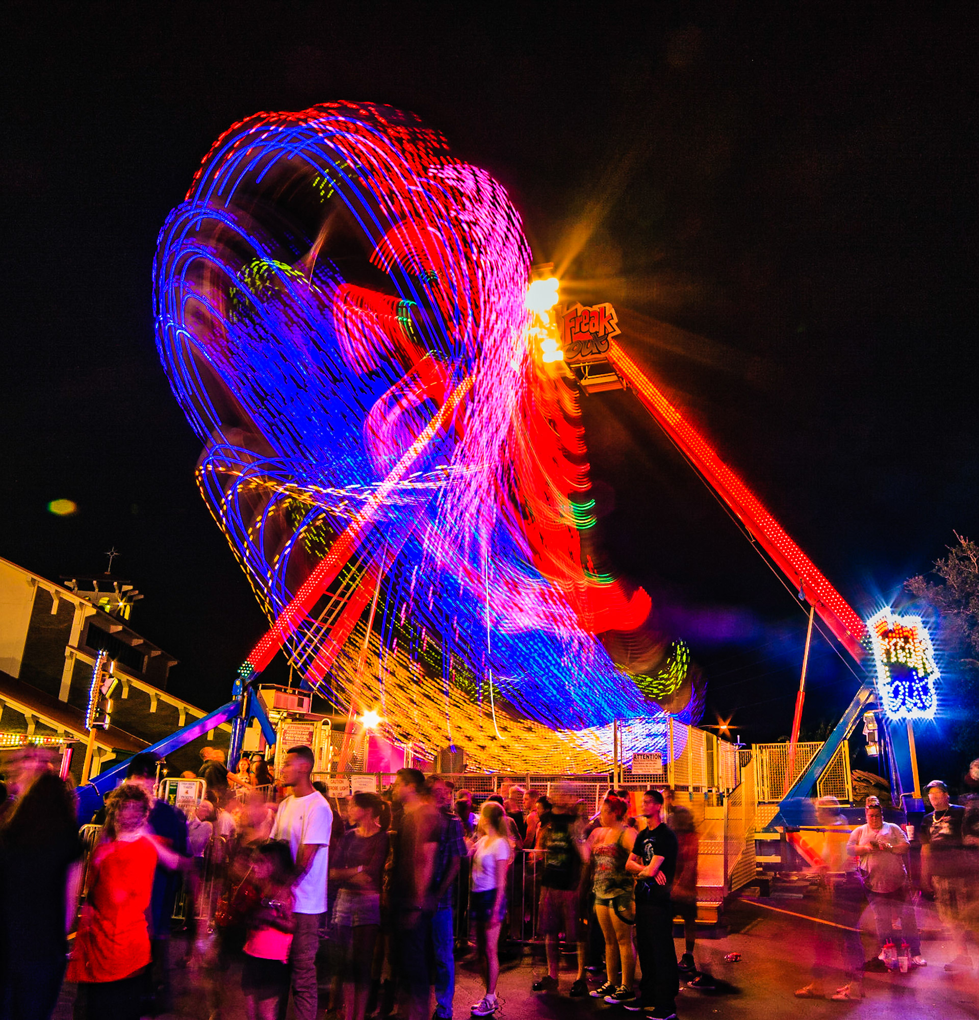 Jeff Donald photography - Carnival Rides at Night