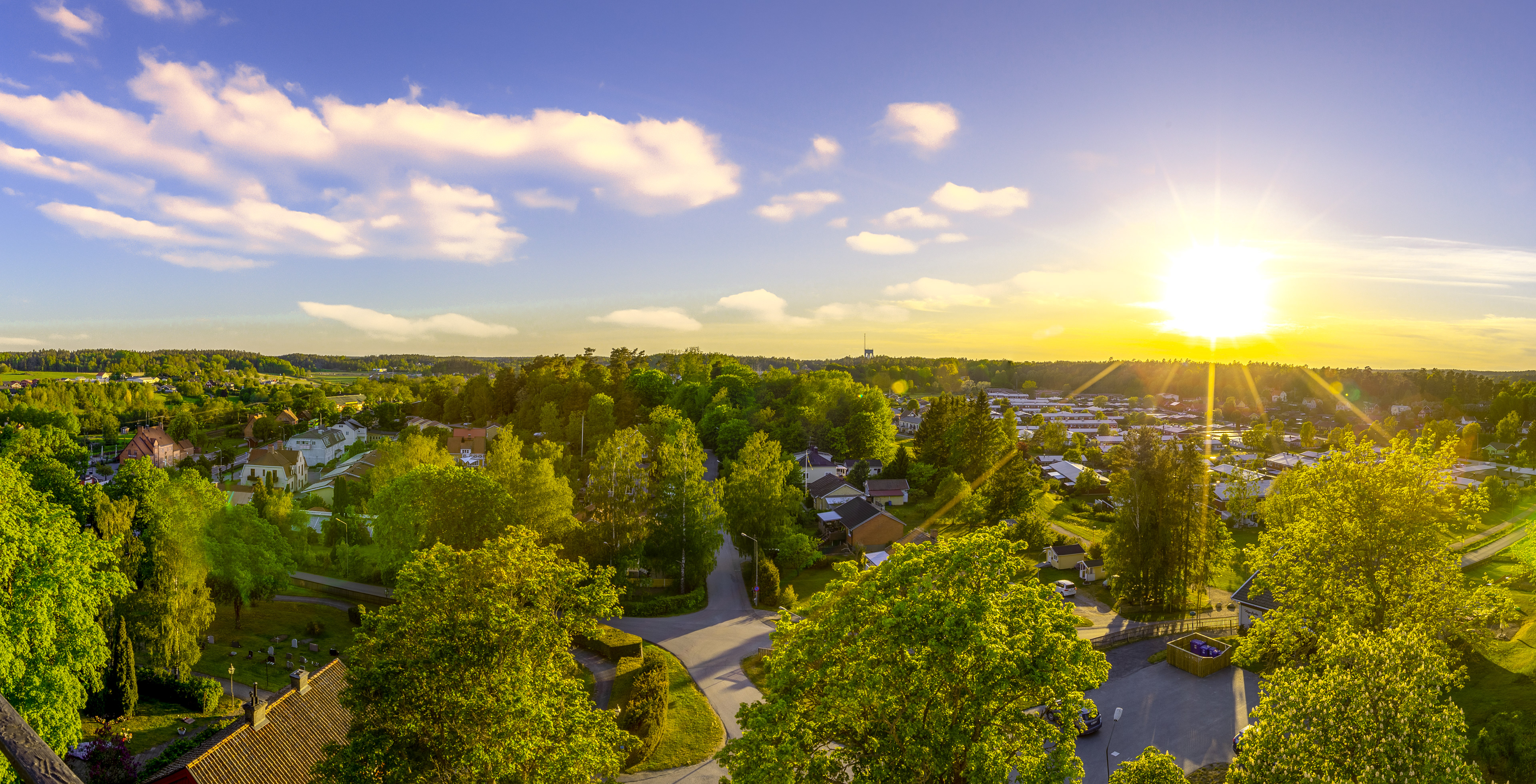 Utsikt över en del av Vagnhärad