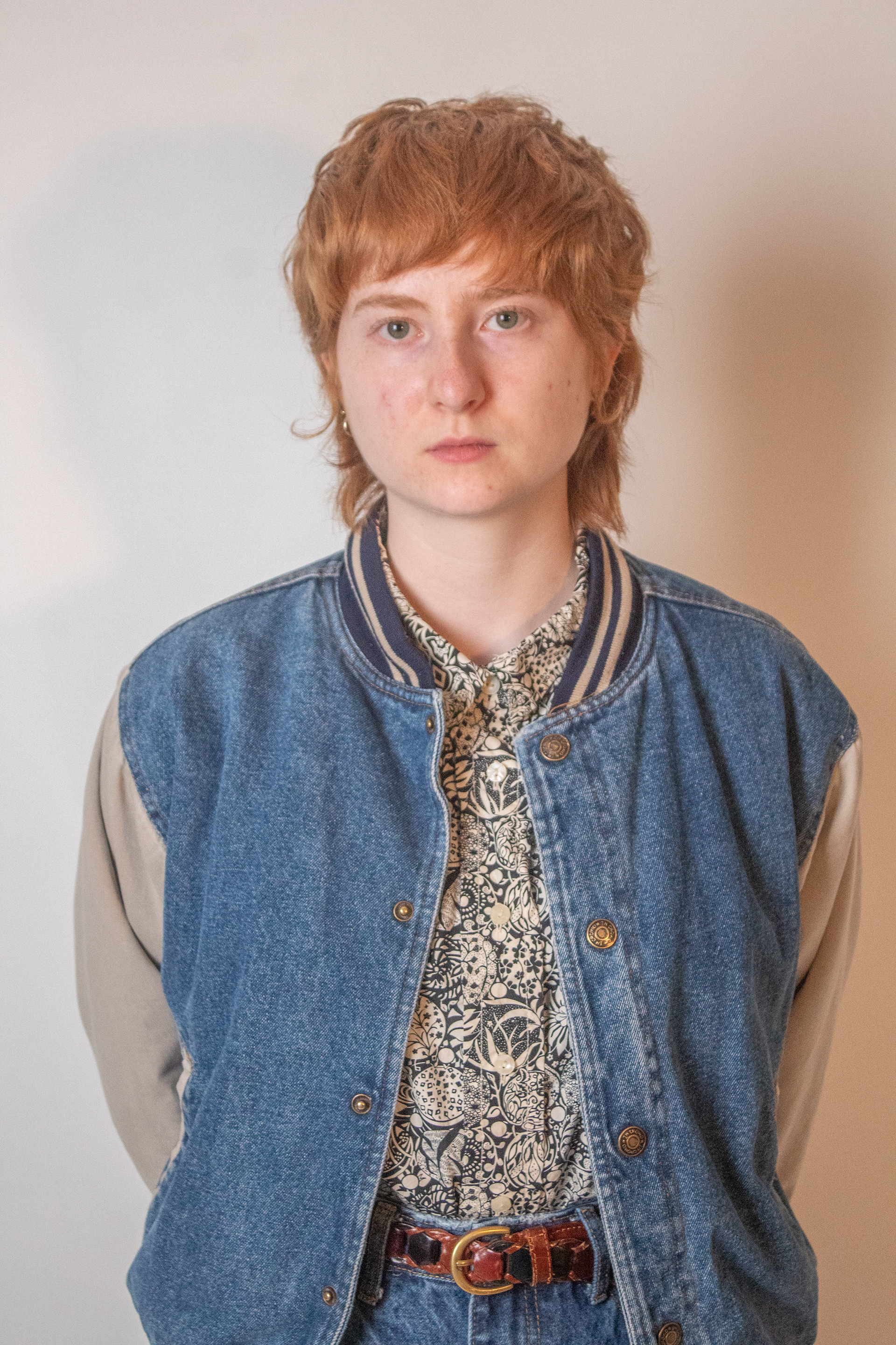 Maeve Lally is a painter and sculptor who deals with soft sculpture relating to the human body; our interactions with our own, each others, and our conception of what bodies are. They are interested in how experiences and emotions can be conveyed through organic and recognizable forms, as well as the idea of touch and the process one needs to go through to be able to touch. Life casting and wearable sculptures will further the notion of what is meant to be interacted with, yet these objects being presented in a gallery setting will deter the viewer from their initial reaction to touch.