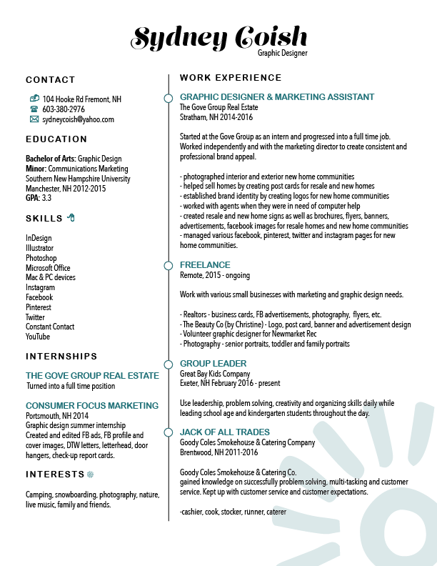 Sydney Coish Resume