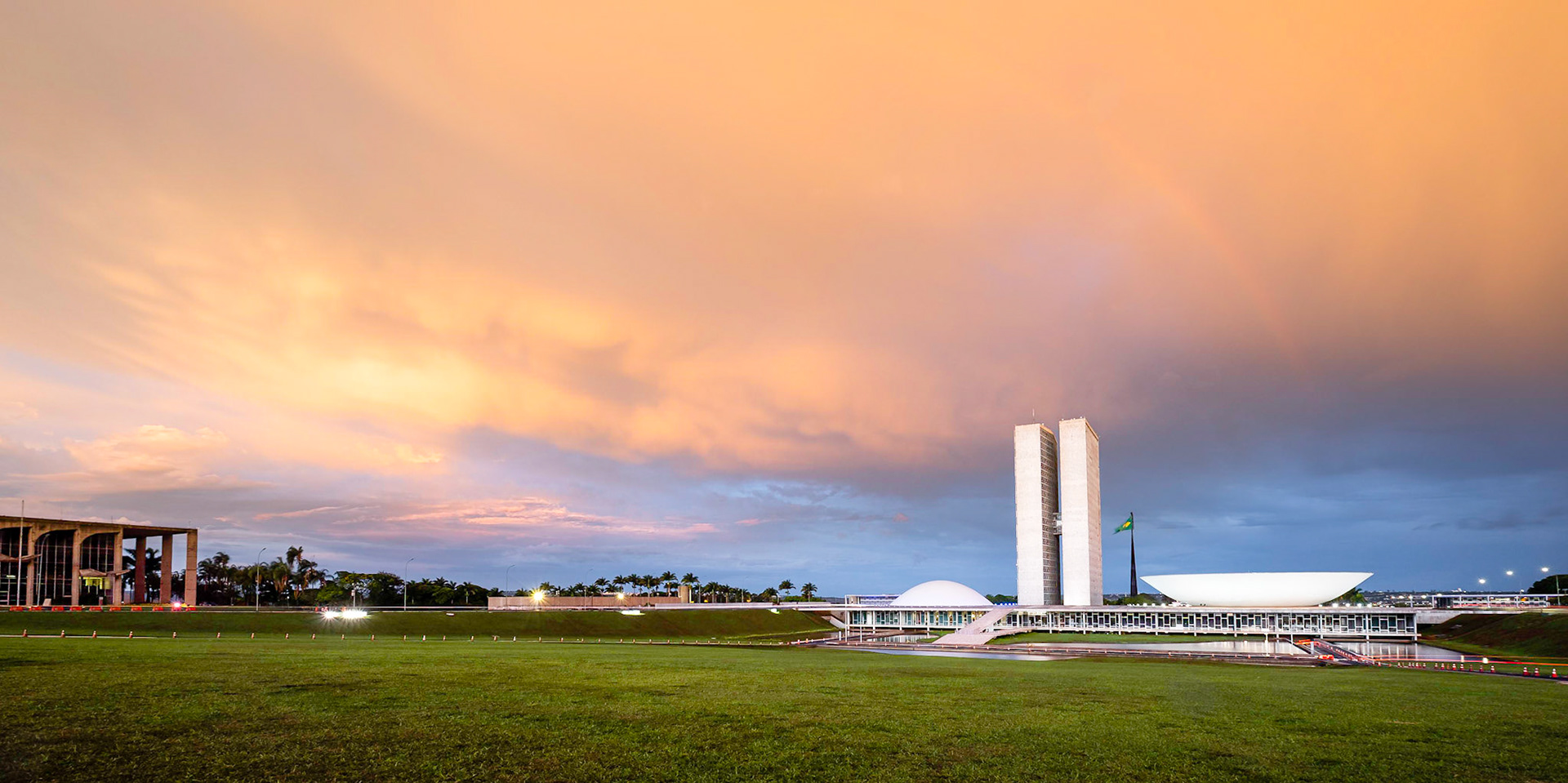 Entardecer no Congresso