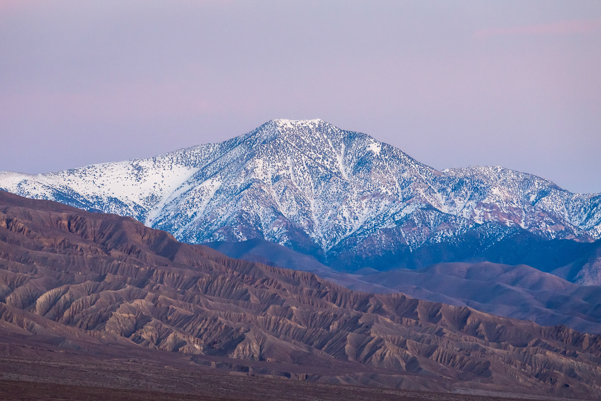 Telescope Mountain Sunset - Death Valley National Park